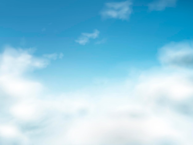 雲の背景の青い空