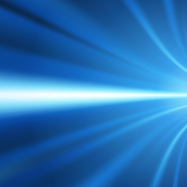 Vettore blu linea liscia onda illuminata strisce lucide elegante poster curvo modello di sfondo vettore