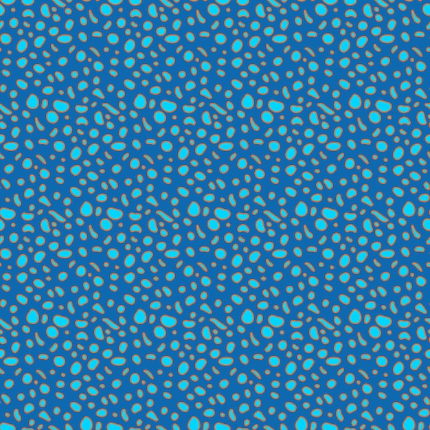 Blue snake skin vector seamless pattern