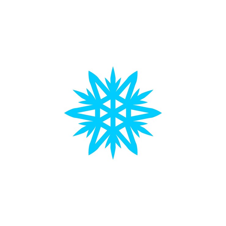 वेक्टर blue snowflake element set card