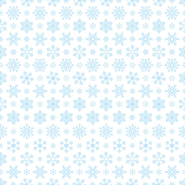 Голубые снежинки Бесшовный узор Бесконечно повторяющийся орнамент Хрупкие причудливые кристаллы