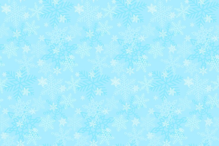 Vector blue snowflakes vector winter seamless pattern endless background for christmas wrapping paper