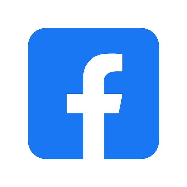 Blue social media logo