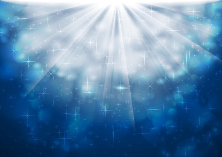 Vector blue sparkling lights vector shiny background