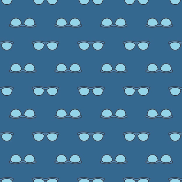 Blue specs pattern - vector seamless background