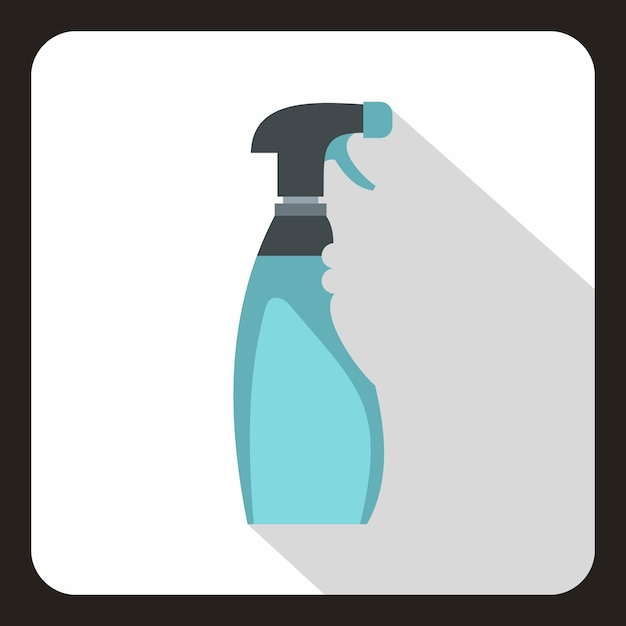 Blue sprayer icon in flat style on a white background vector illustration