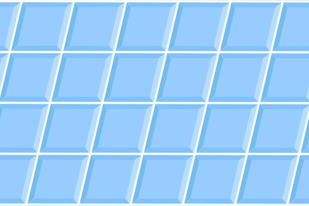 Blue square tile in diagonal arrangement bathroom or toilet ceramic wall or floor texture