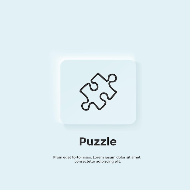 A blue square with a puzzle icon on it