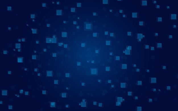 Blue squares on a dark background