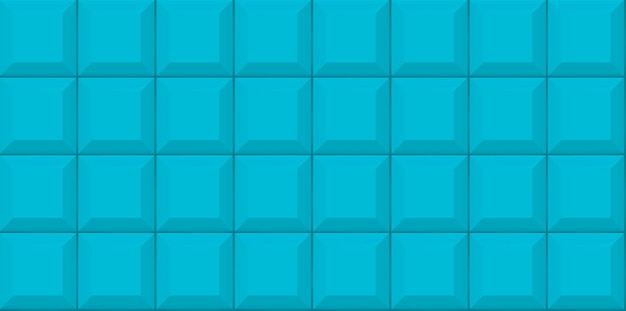 Blue Subway tile seamless pattern. Wall with brick texture. Vector geometric background design