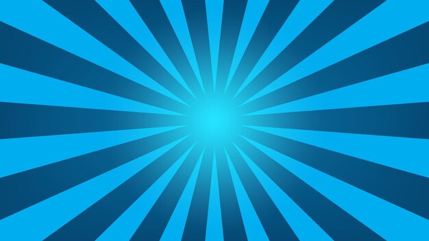 Blue sunburst background for graphic design element