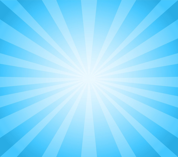 Vector blue sunburst vintage background