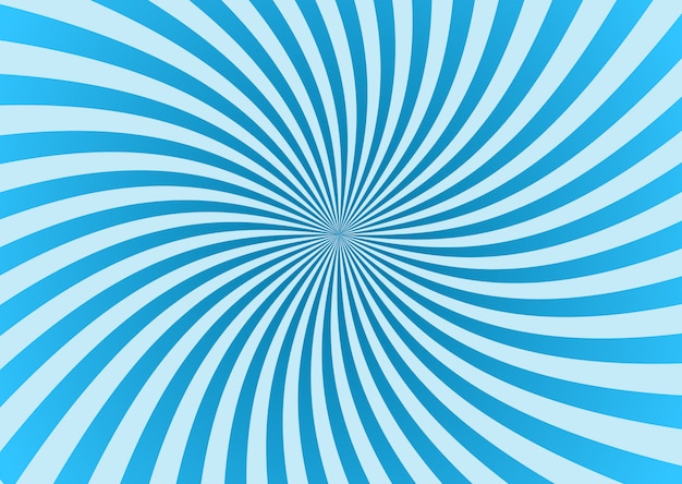 Blue swirl sunburst background