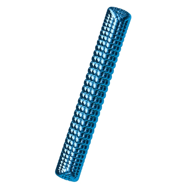 Vector blue symbol made of spheres