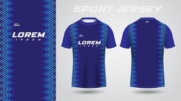 blue t-shirt sport jersey design