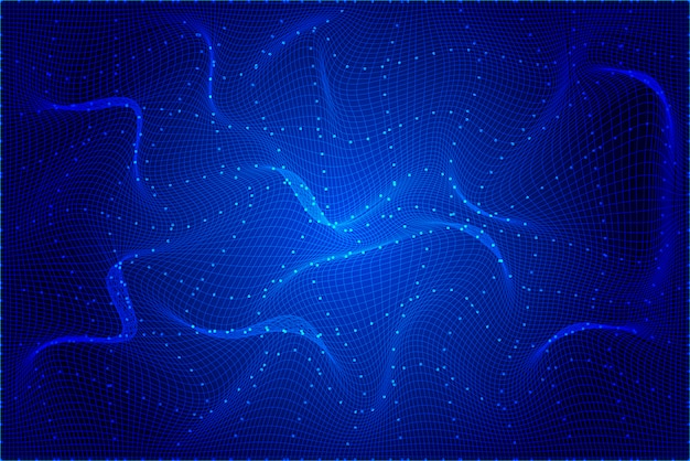 Vector blue technological style background