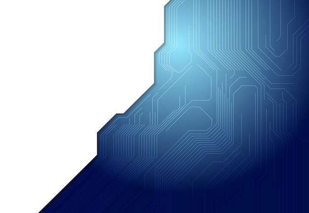 Blue technology circuit board design