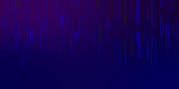 Blue technology style background Abstract lines dots letters numbers Digital data connection