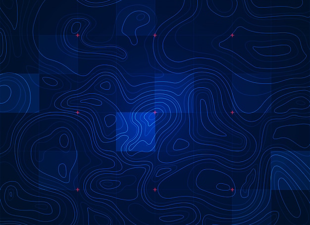 Vector blue terrain