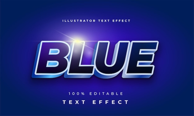 Blue text effect