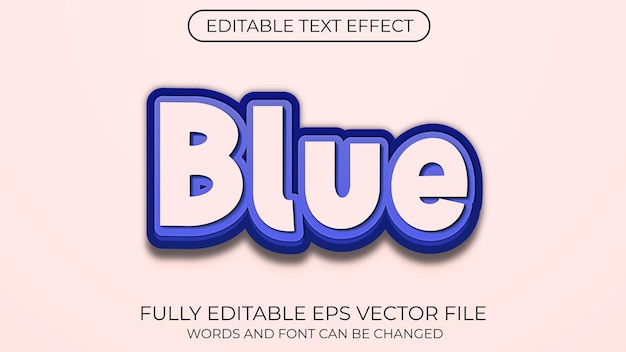 Blue text effect