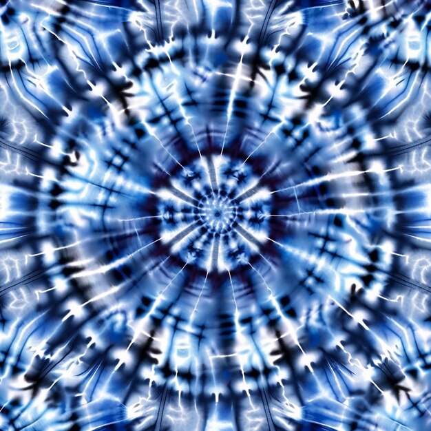 Blue tiedye pattern of different colors