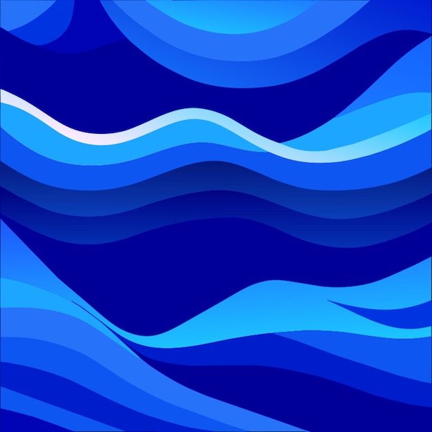 Vettore blue tone curve minimal pattern vector illustration