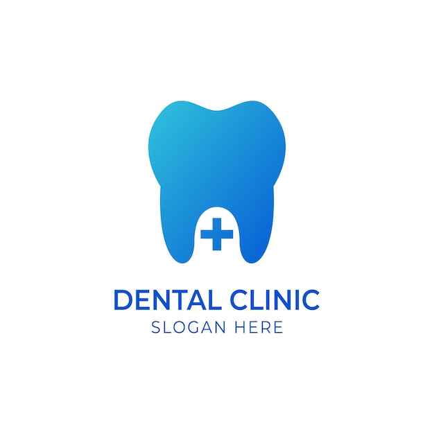 Blue tooth and medic symbol for dental clinic dentistry dentist teeth care or oral hygiene concept