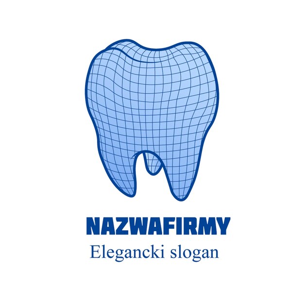 A blue tooth with the word nazwam on it