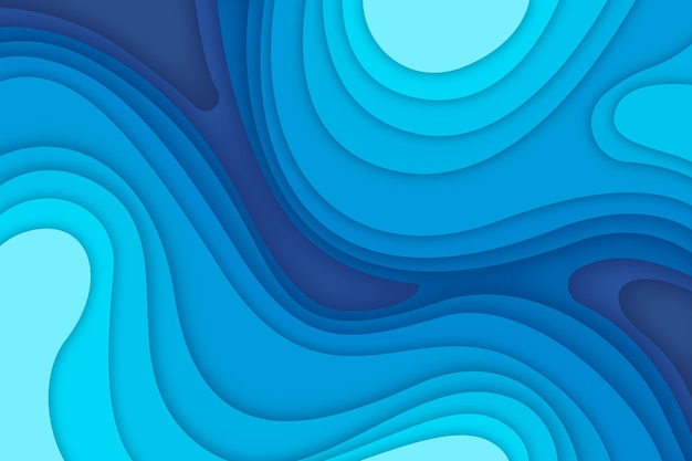 Vector blue topographic map background