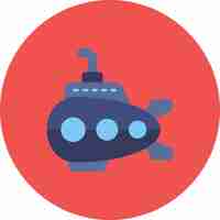 Vector a blue toy with a red background that says  blue dots