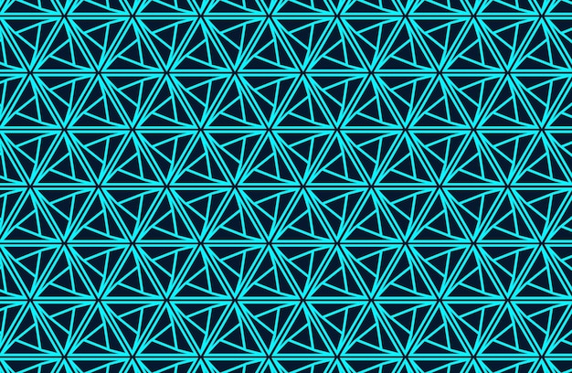 Blue triangle seamless pattern