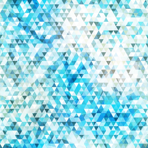 Blue triangle seamless texture with grunge effect