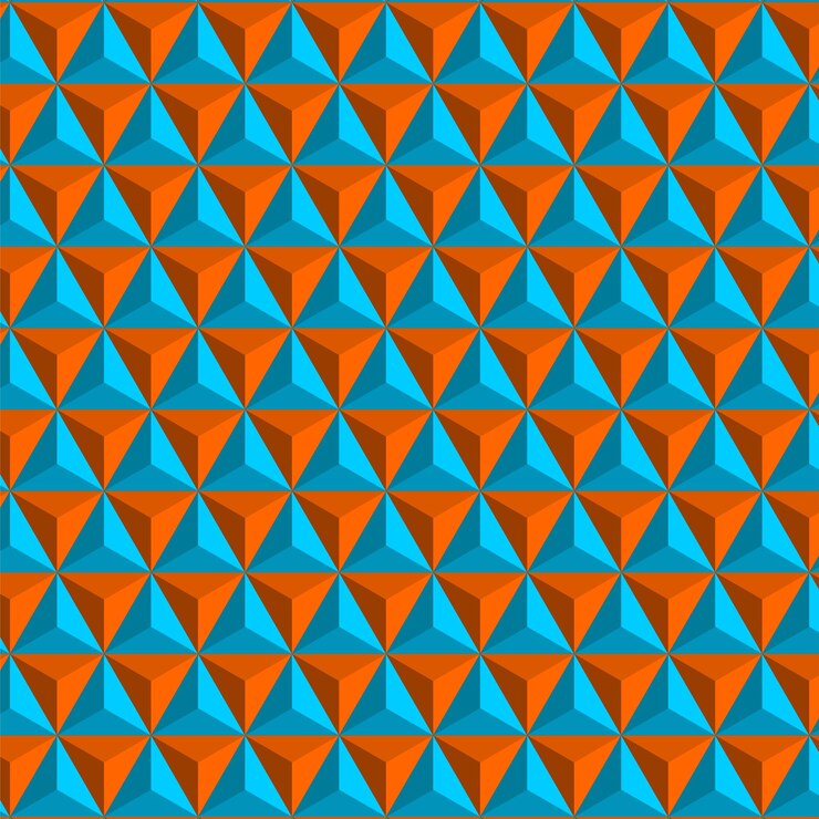 Vector blue triangles on a blue background