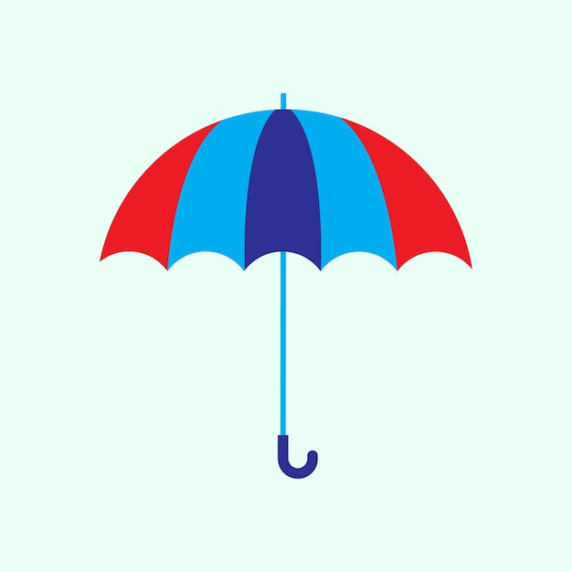 blue umbrella collection Free Vector design