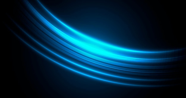 暗い空間のグラフィックカバーデザイン要素で青のベクトルデザイン要素光るブラシストローク