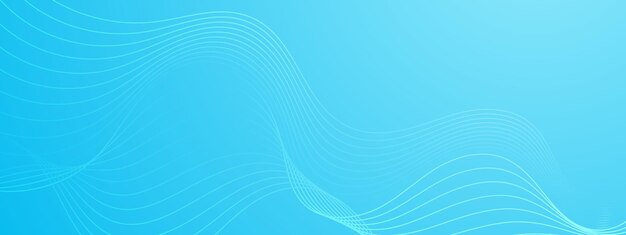 ブルーベクトルミニマリストシンプル抽象幾何学バナー