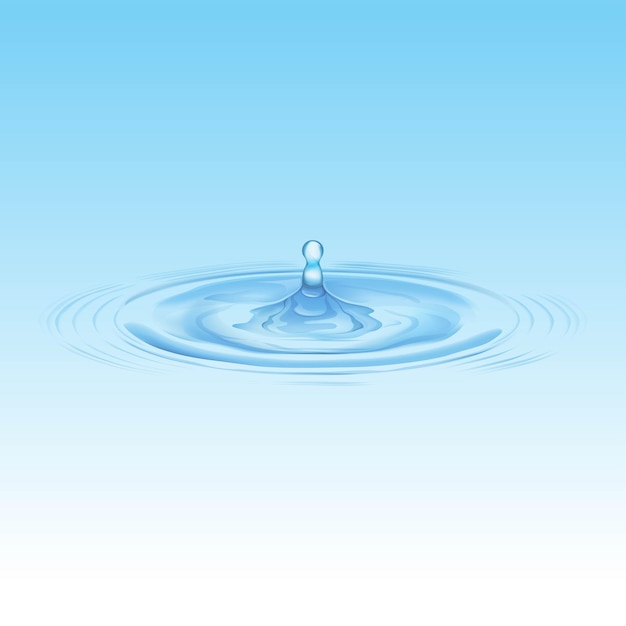 Blue water and air bubbles in the pool over white background with space for text premium