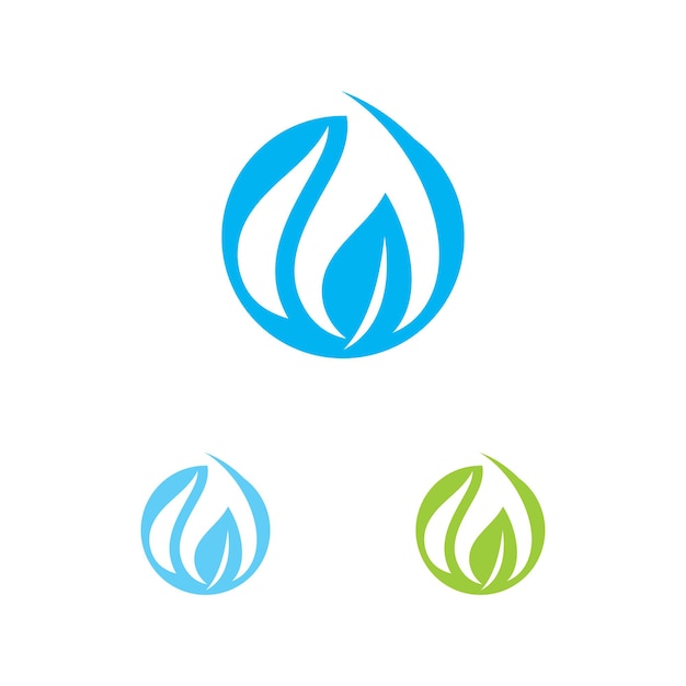 Blue Water Drop Logo Icon Vector Design