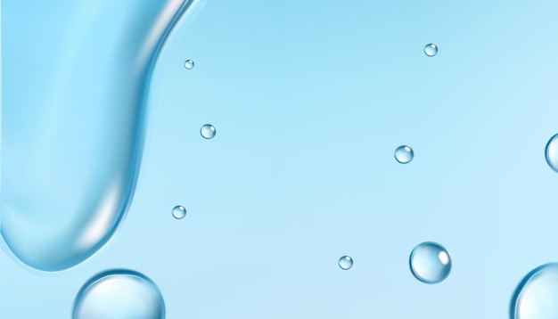 Blue water Drops background