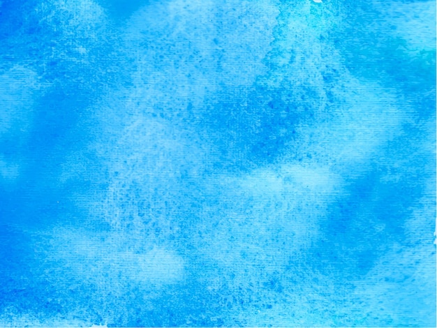 Blue watercolor Abstract painted