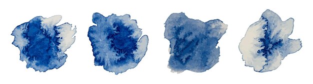 blue watercolor background vector illustration isolated on white