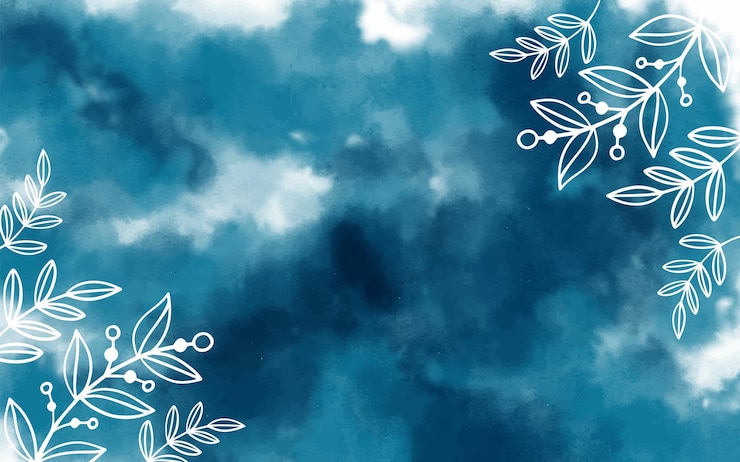 Vector blue watercolor background for your design, watercolor background concept, vector.