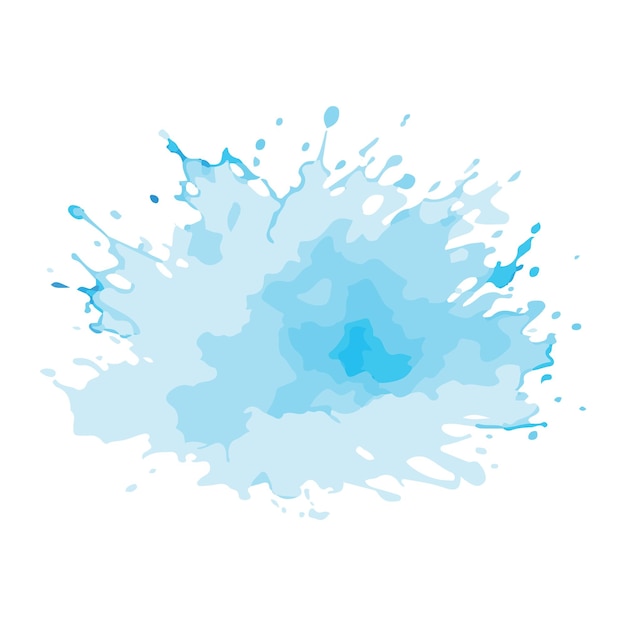 blue watercolor brush vector background