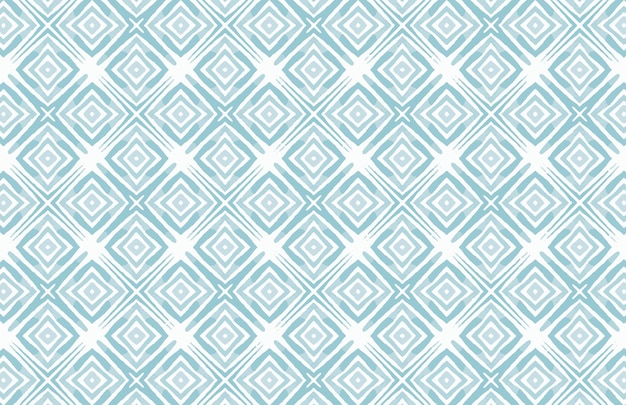 Blue watercolor grunge square fabric design pattern