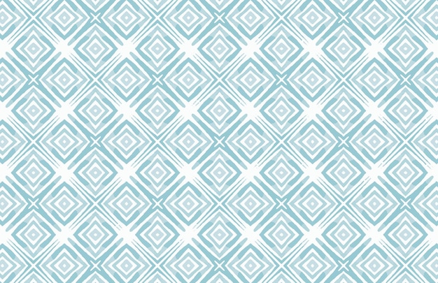 Blue watercolor grunge square fabric design pattern