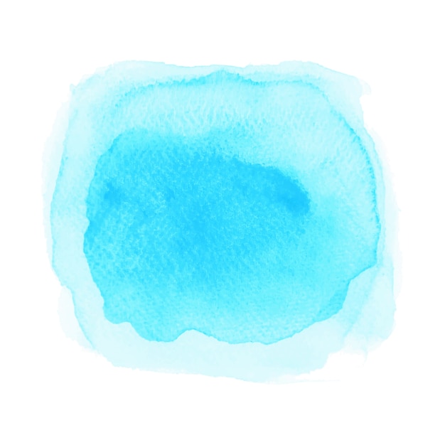 Blue watercolor on white