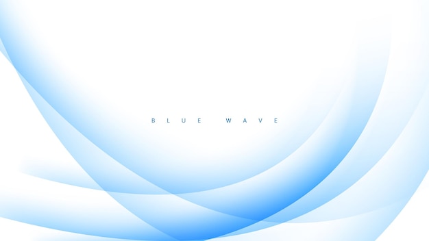 Blue wave abstract background suitable for presentation banner poster web etc vector illustration