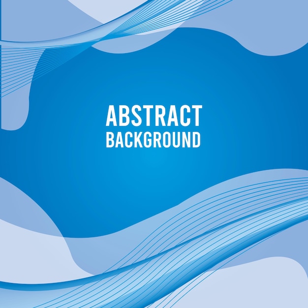 Blue wave abstract background vector design