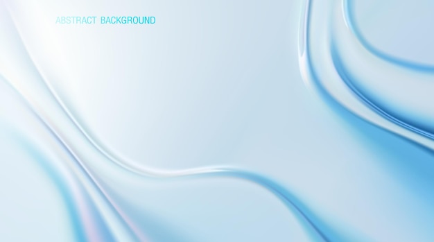 Blue wave abstract background vector